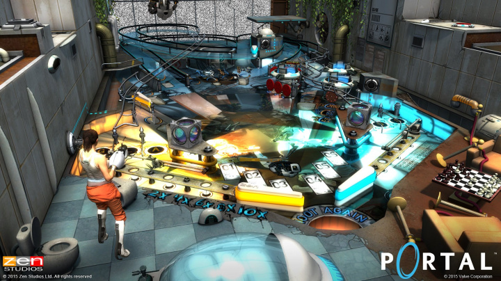 Portal Pinball v sobě spojuje přesně to, co byste dle názvu čekali