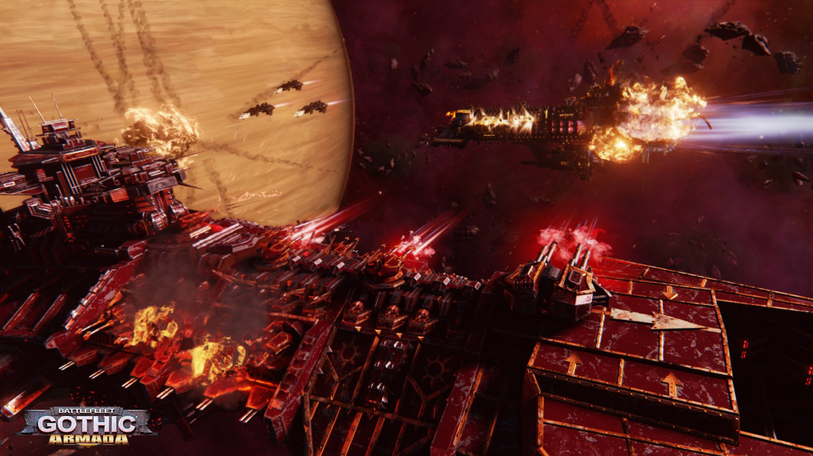 Rozmáchlý trailer na Battlefleet Gothic: Armada ukazuje brutální střet Chaosu a Imperial Navy