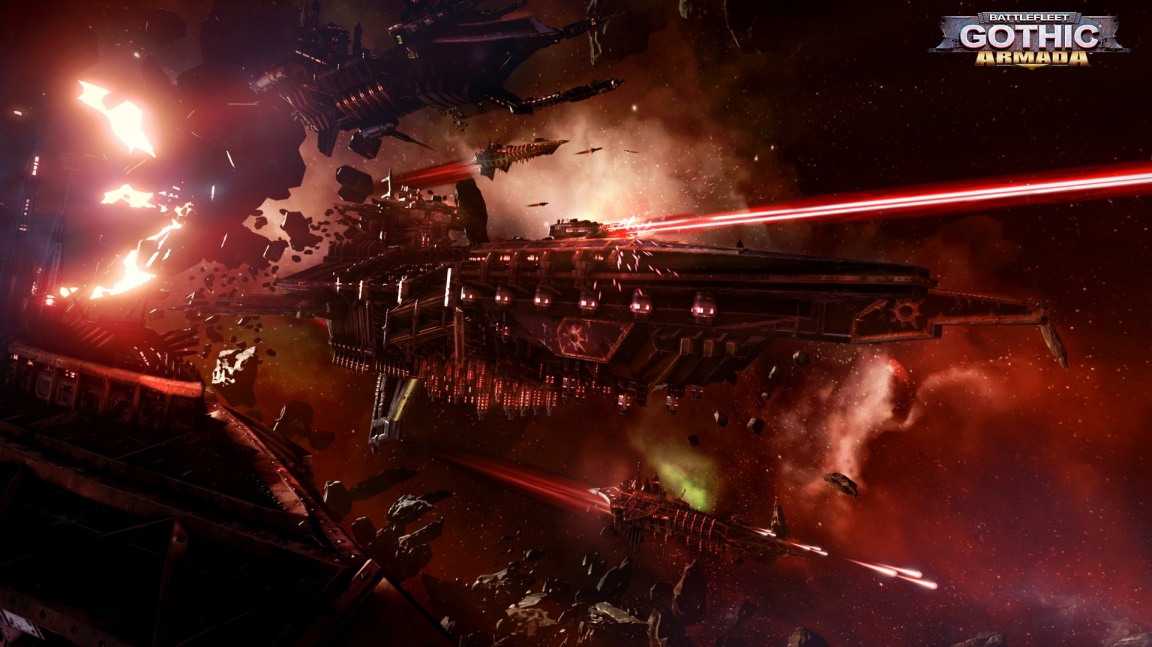 V Battlefleet Gothic: Armada kompenzují lodě Chaosu slabší výdrž rychlostí