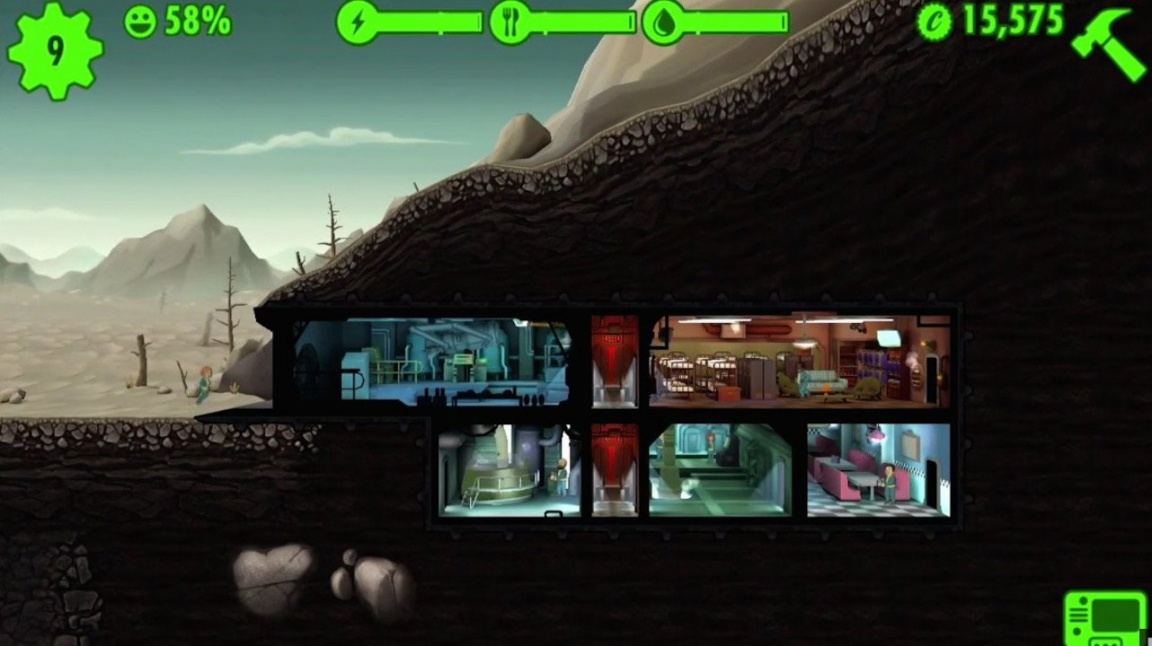 Fallout Shelter je mobilní simulace Vaultu a jeho obvyvatel