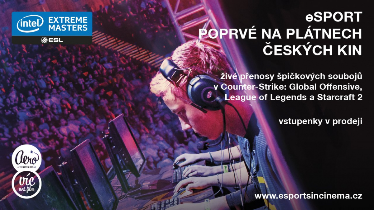 Aerofilms přináší do kin živé přenosy eSportu. Soutěžte s námi o vstupenky!