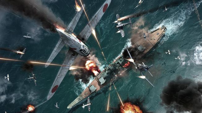 Warplanes-And-Warships-Fierce-Fighting