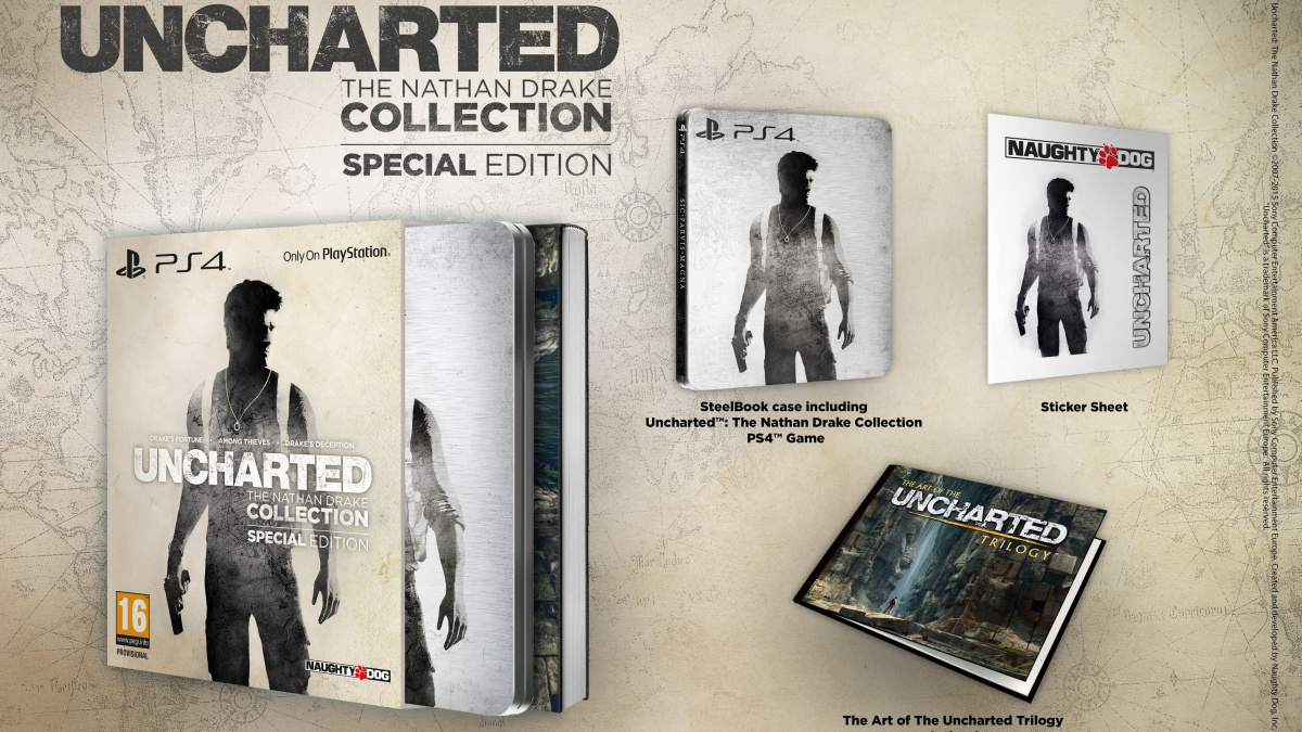 Sběratelská verze Uncharted: The Nathan Drake Collection vyjde v Evropě s artbookem