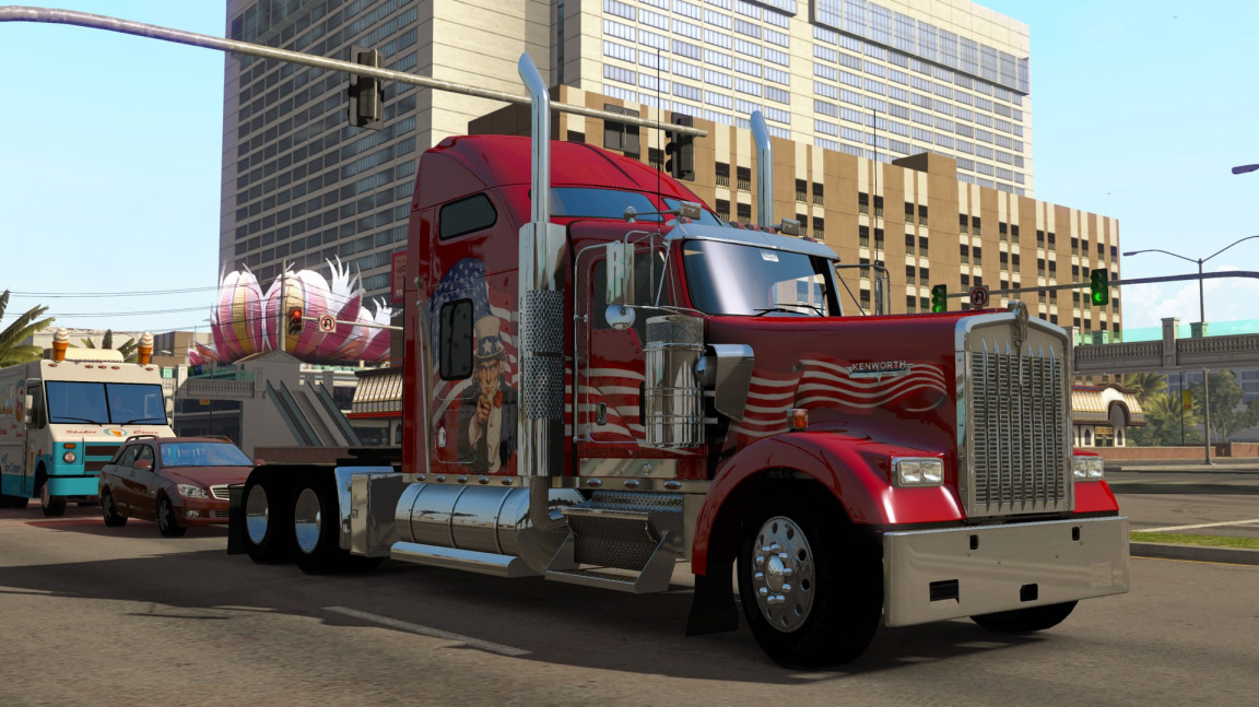 Pozvánka do Kalifornie na záběrech videa z American Truck Simulator