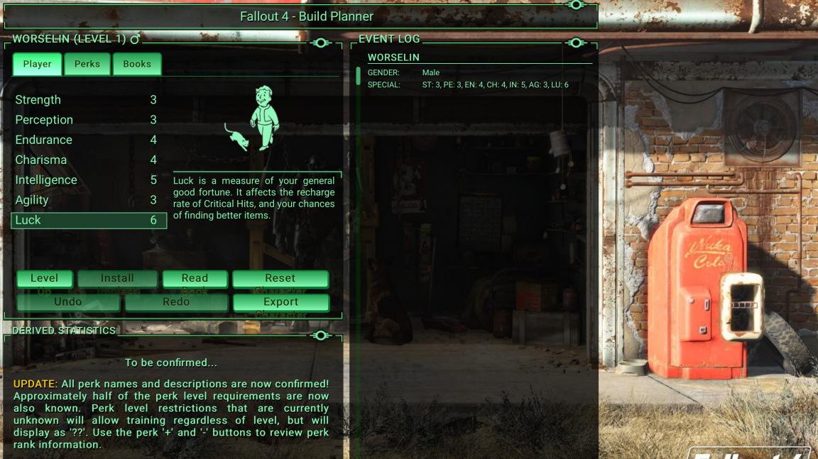 Vyzkoušejte si nanečisto tvorbu a levelování postavy ve Fallout 4