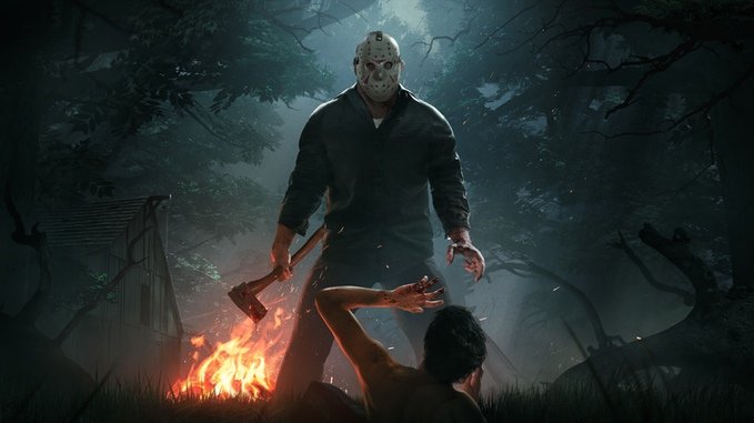 Jason Voorhees honí turisty v prototypu Friday the 13th: The Game
