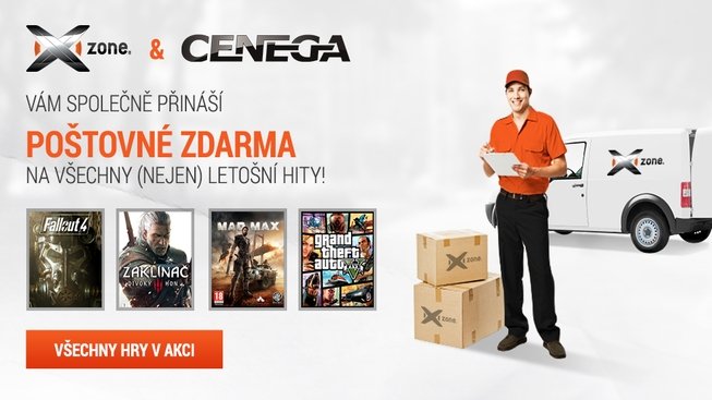 Poštovné zdarma na velké hity tohoto roku na Xzone.cz!