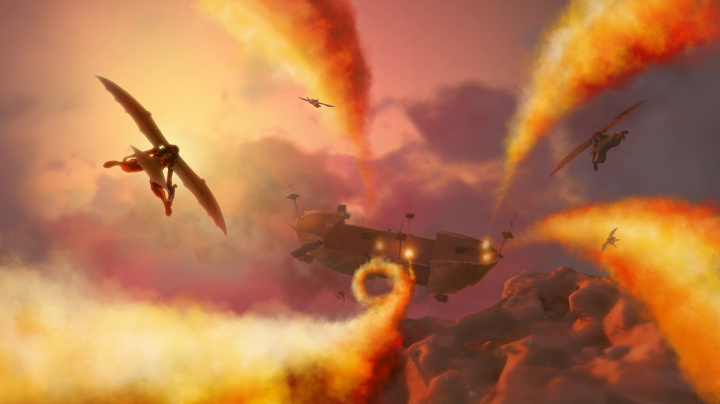 Onlinovka Worlds Adrift nabídne i líté boje ve vámi postavených lodích