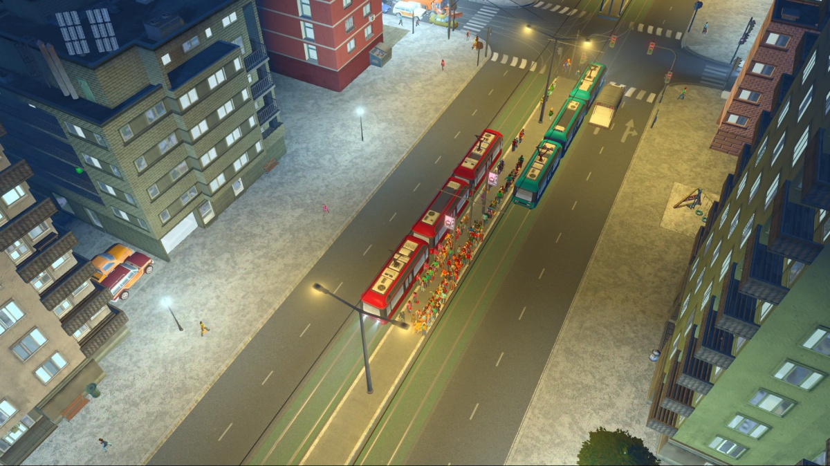 Když padá sníh, musíte v Cities: Skylines nasadit sněžné pluhy a tramvaje