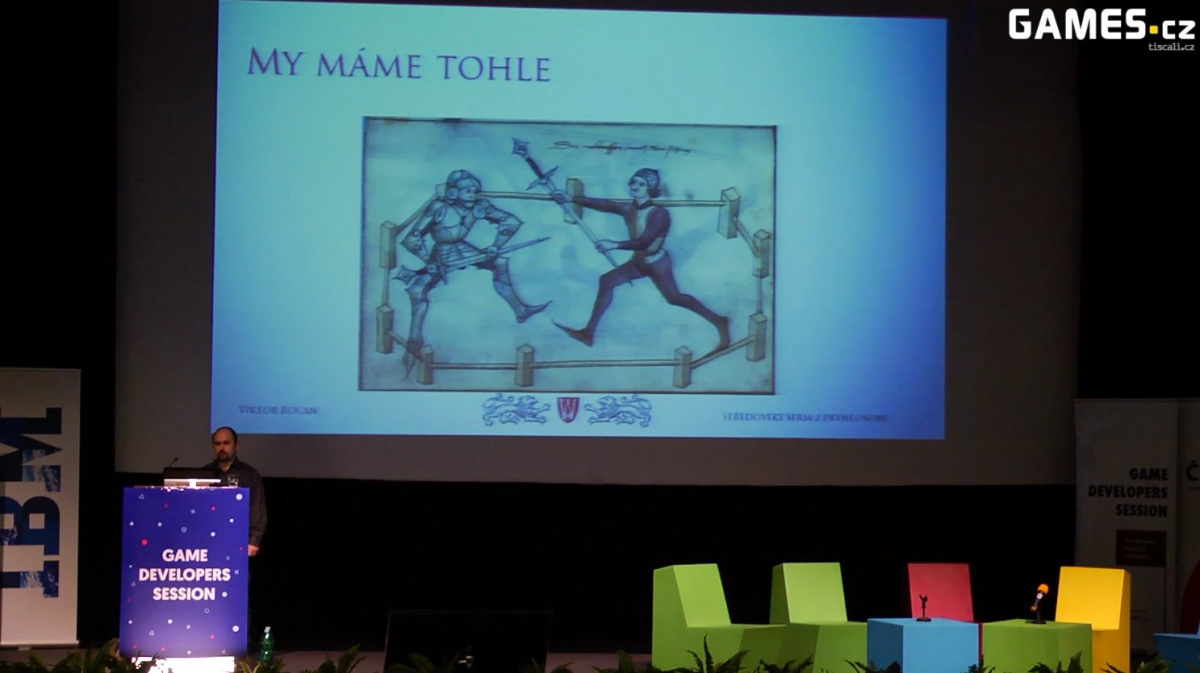 GDS 2015: Viktor Bocan o středověkém šermu z pohledu první osoby v Kingdom Come