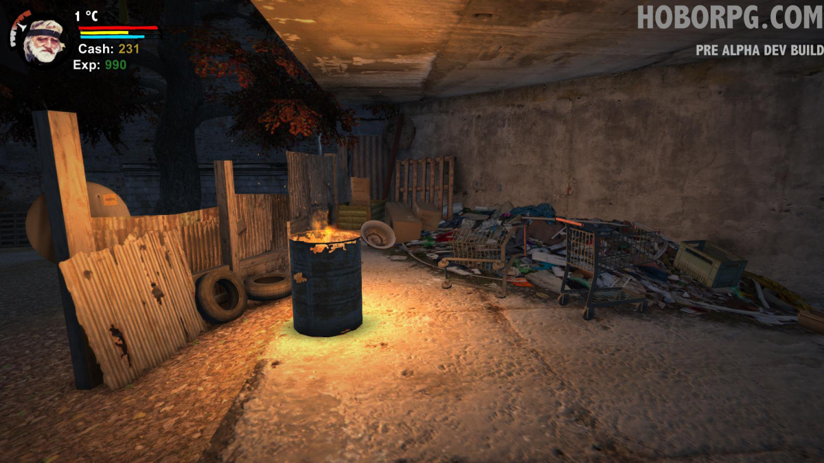 V českém  RPG Hobo: Tough Life se snažíte přežít v roli pražského bezdomovce