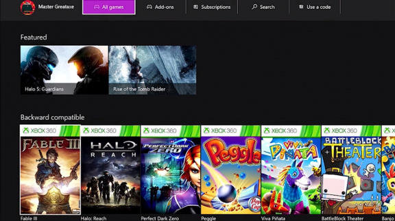 Zpětně kompatibilní X360 hry už můžete kupovat přímo z Xbox One