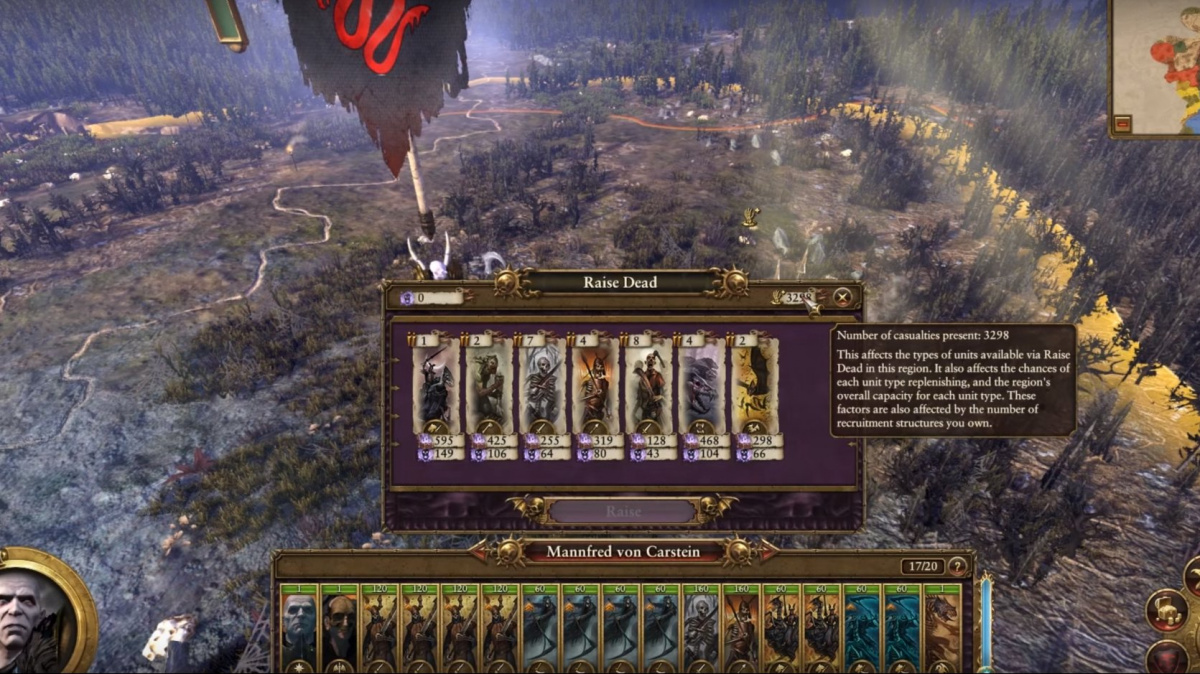 Na dějištích velkých bitev umí upíři v Total War: Warhammer oživit mocné jednotky