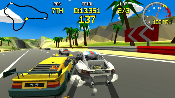Závodní arkáda Racing Apex se vrací zpátky do devadesátek