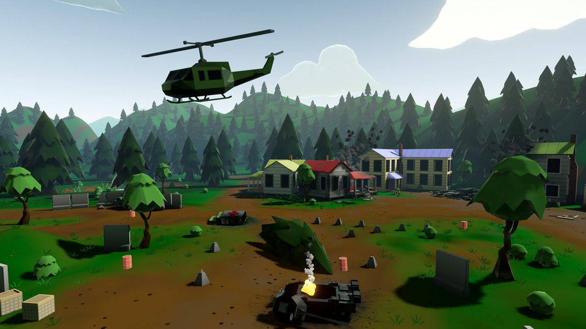 Novou hrou Deana Halla je akční strategie Out of Ammo pro Steam VR