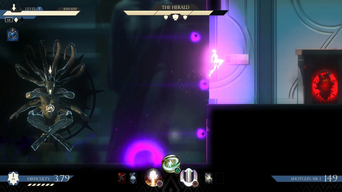 V rychlé akci Seraph se musíte místo střílení soustředit na akrobatické parádičky