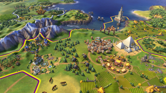 Civilization VI předvádí, jak se změní rozloha měst