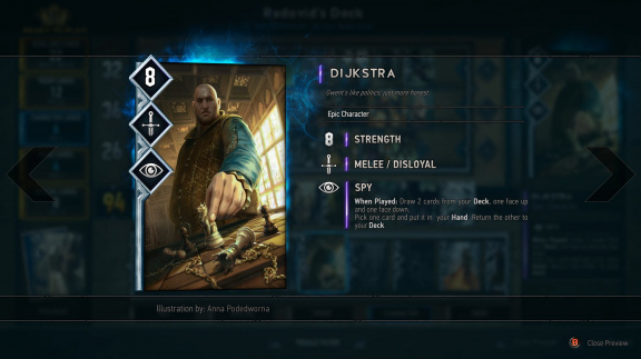 Karetní hra Gwent ze Zaklínače 3 vyjde jako samostatný titul