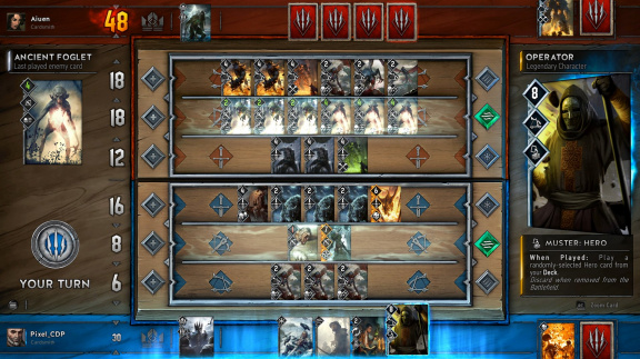 Cross-play mezi PC, Xbox One PS4 karetni hry Gwent brzdí podle CD Projektu Sony
