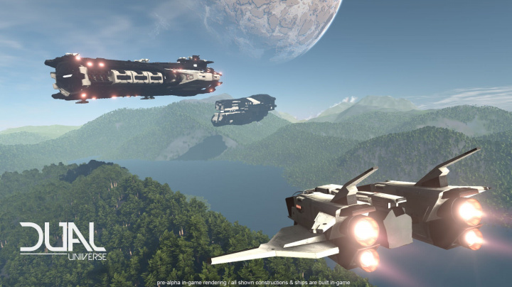 Onlinovka Dual Universe nabídne jeden sdílený vesmír a široké možnosti úpravy planet
