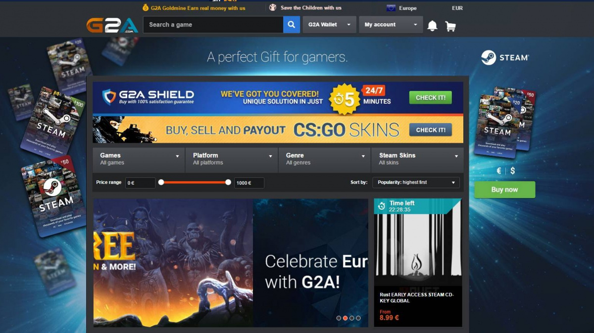 G2A nabídne vývojářům procenta z prodejů jejich klíčů