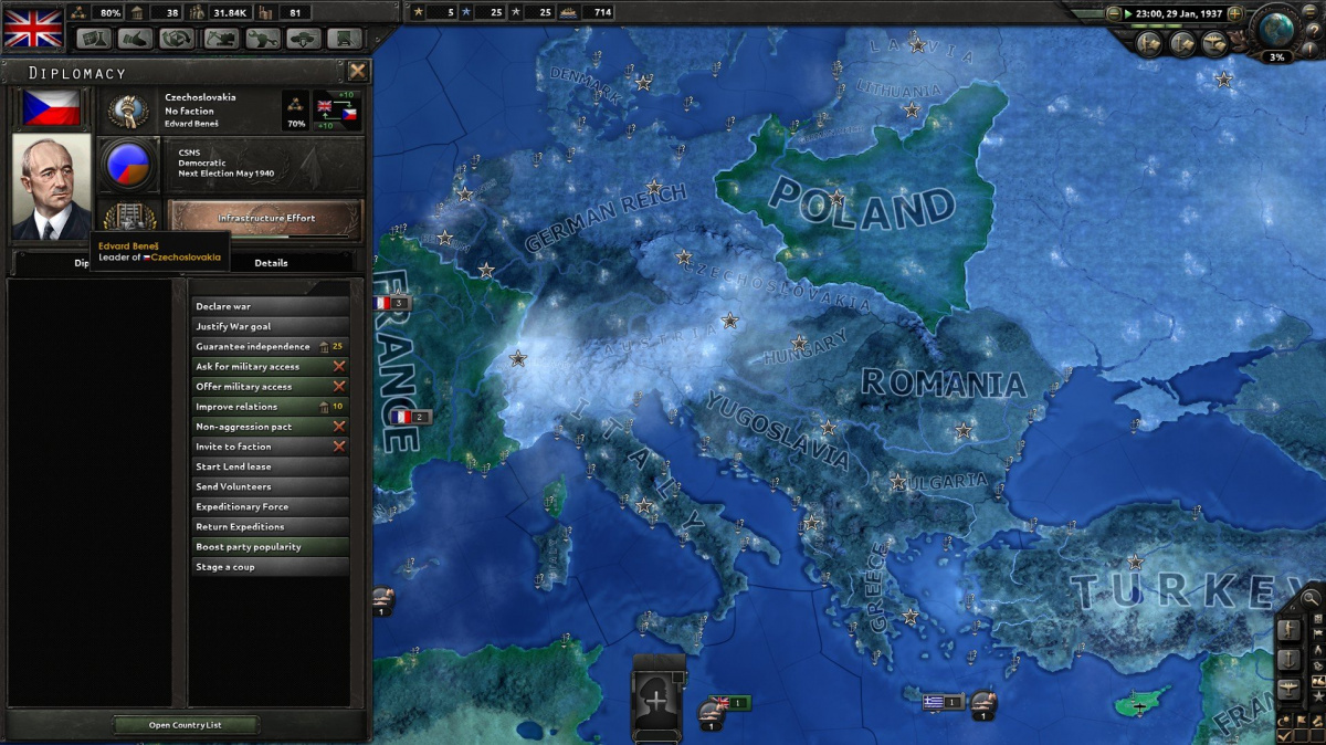 14. červen přinese lepší Československo do Hearts of Iron IV a ruské DLC pro Europa Universalis IV