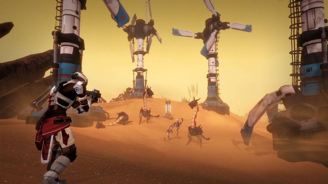 Sky Break je sci-fi survival o hledání léku na smrtící virus na planetě plné zdivočelých robotů