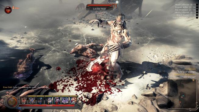 Záběry ze slovenského akčního RPG Vikings: Wolves of Midgard ukazují zuřivé masakrování trollů a obřích vlků