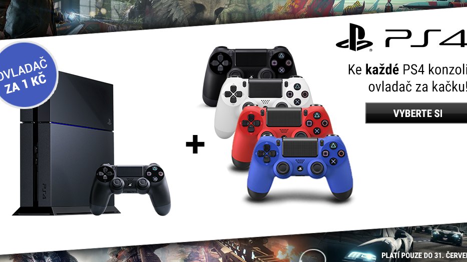 Získejte druhý DualShock za 1 Kč k libovolnému PlayStationu 4 od Xzone!