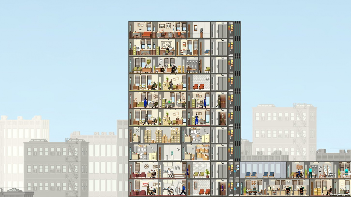 Project Highrise vám umožní postavit a řídit svůj vlastní mrakodrap