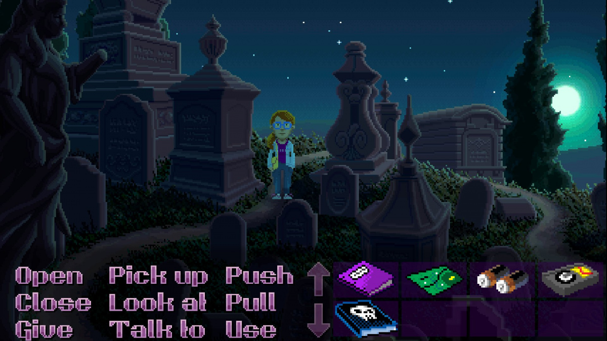 Adventura Thimbleweed Park představuje jednu z hlavních postav, vývojářku Delores