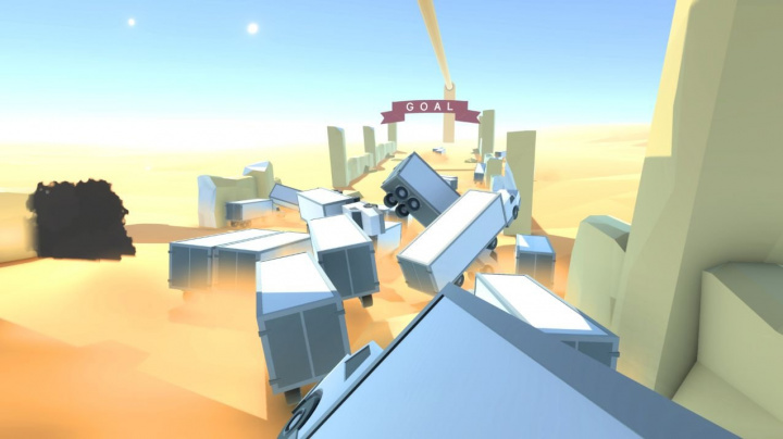 Clustertruck se snaží dokázat, že parkour po korbách kamionů může být zábava