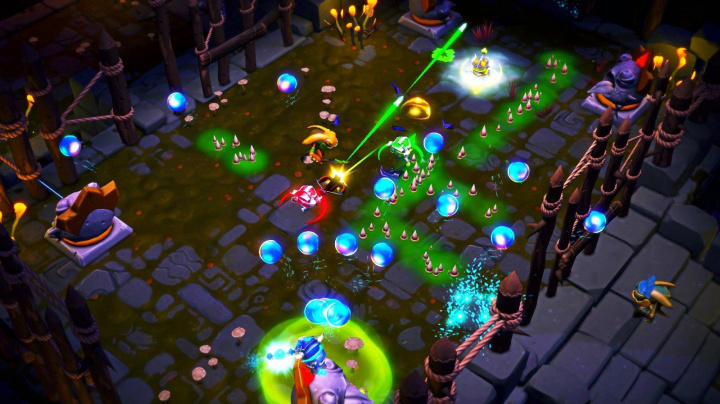 Mlátička Super Dungeon Bros nabízí kooperační multiplayer čtyř roztomilých metalistů