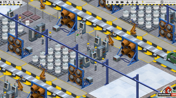Montážní linka na auta Production Line spustí svůj provoz na Steamu už 18. května