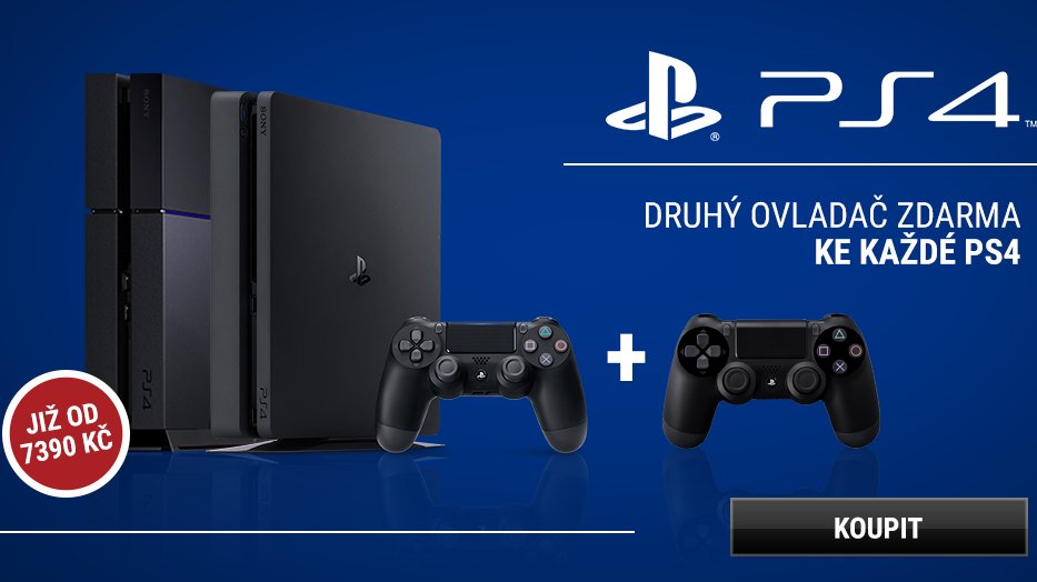 Získejte ke konzoli PlayStation 4 druhý ovladač zdarma!