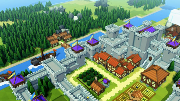Strategie Kingdoms and Castles kombinuje SimCity, Banished a Stronghold