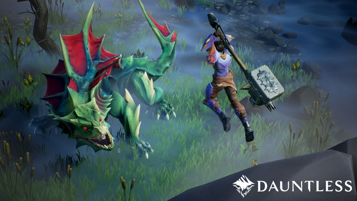 V akčním RPG Dauntless půjdete ve čtyřčlenném týmu lovit překrásné nepřátele a létat na obrovském kladivu