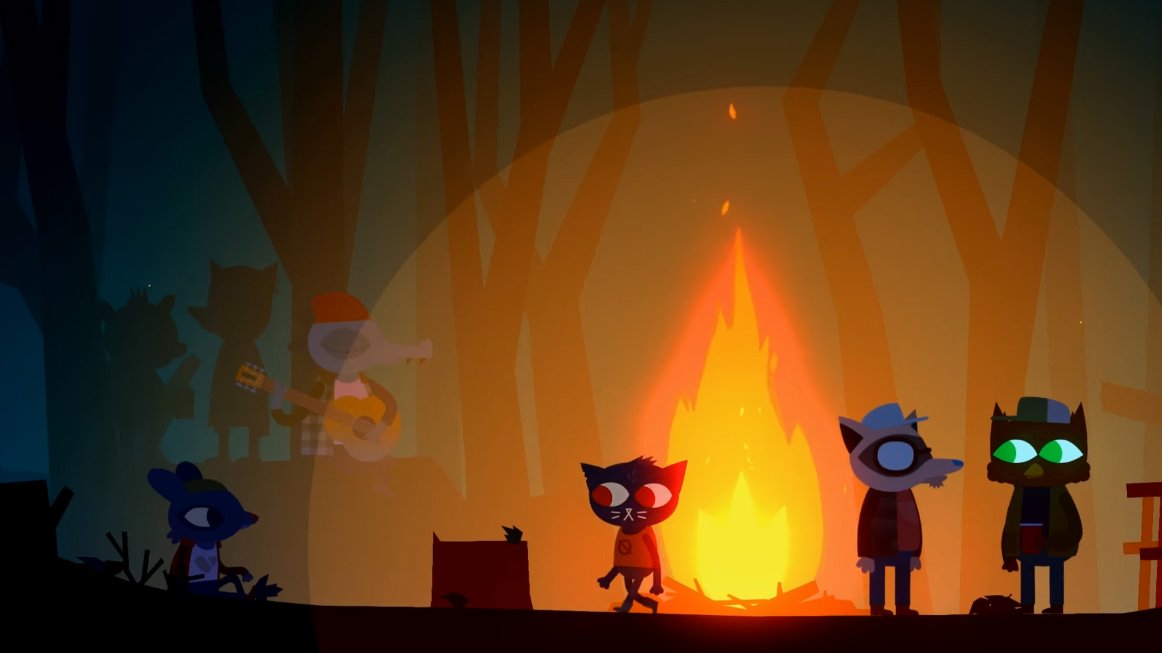 Adventura Night in the Woods vypráví příběh o kočce, která se vrací domů