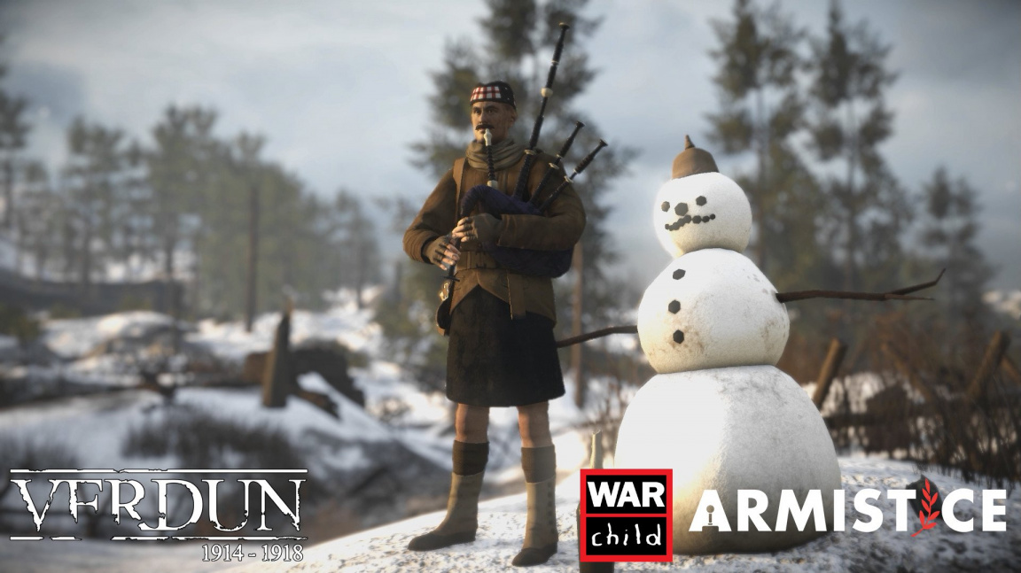 Střílečka Verdun a charita War Child společně oslavují vánoční příměří roku 1914
