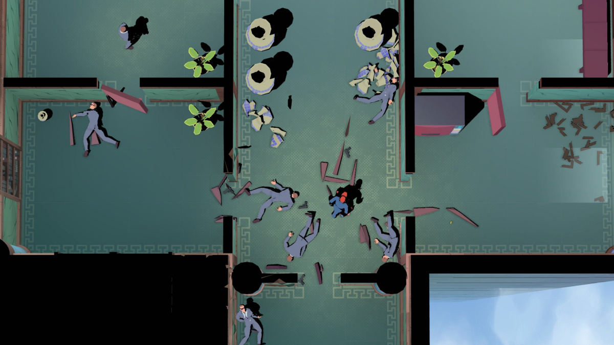 Mr. Shifty připomíná Hotline Miami s hrdinou, co se umí teleportovat