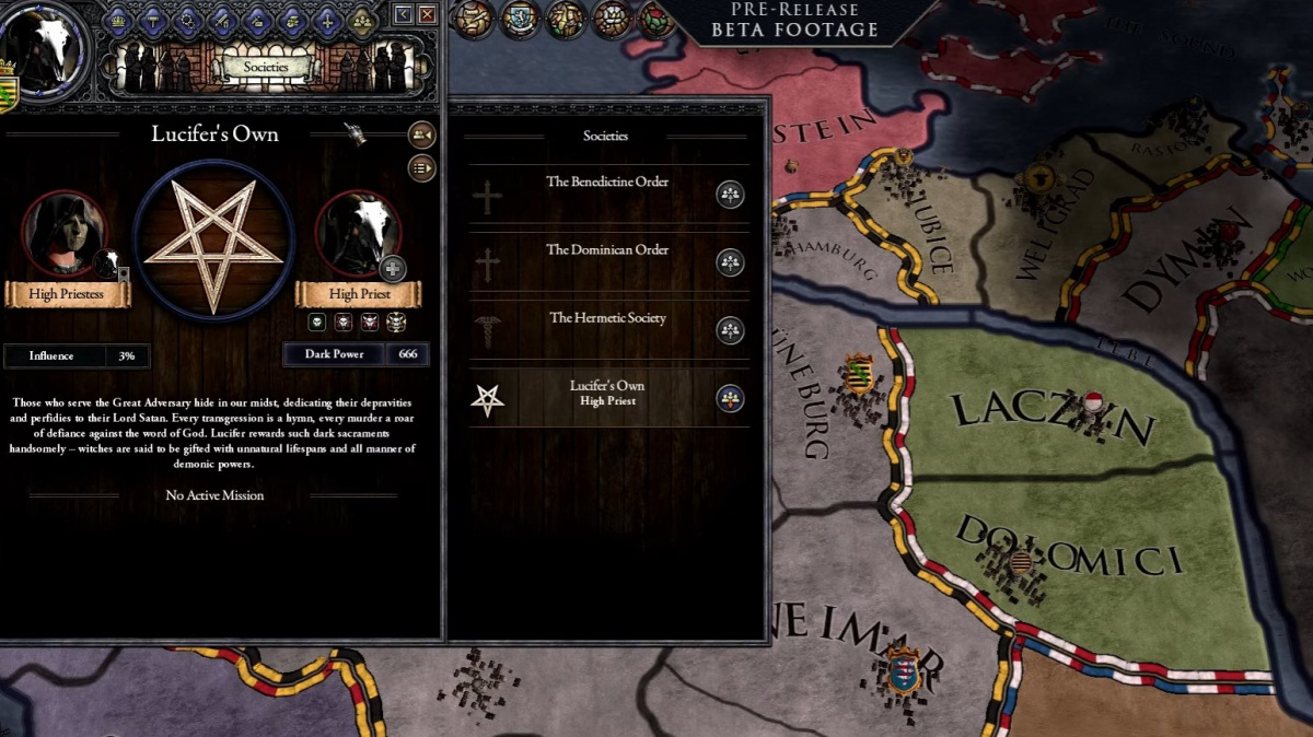 Datadisk Monks and Mystics přidá do Crusader Kings II tajné spolky včetně satanistů