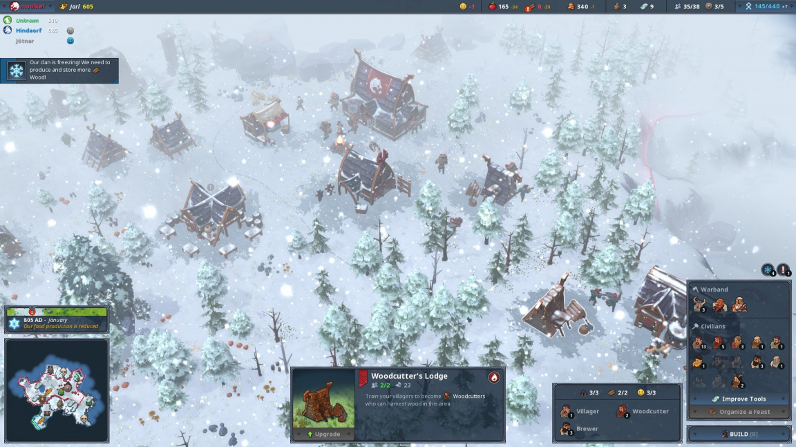 Severskou strategii Northgard rozšířil očekávaný multiplayerový mód