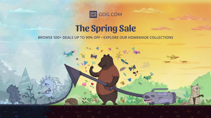 GOG spustil velké jarní slevy se stovkami her a vtipnými kolekcemi