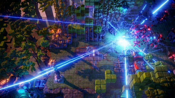 Tempo arkádové akce Nex Machina vám zamotá hlavu