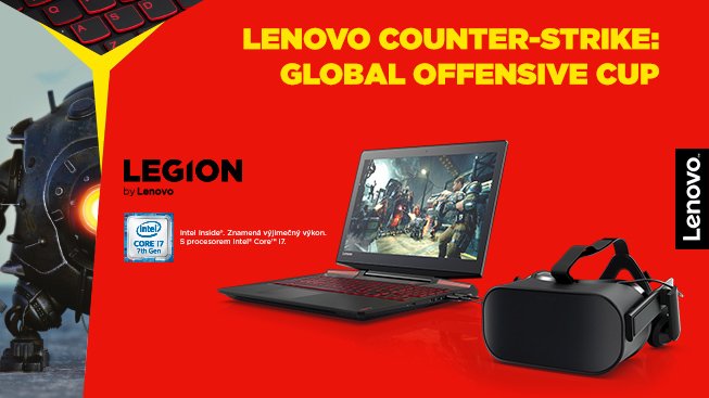 Zúčastni se Lenovo Counter-Strike: Global Offensive turnaje s dotací 20 000 Kč