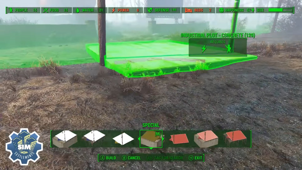 Nový mod pro Fallout 4 připomíná budovatelskou strategii ve stylu SimCity