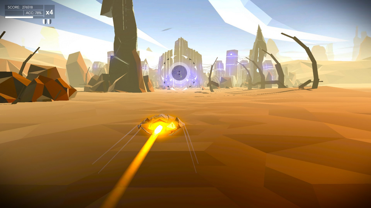 Psycho střílečka Aareo spoléhá na dynamické souznění zběsilé akce a hudby