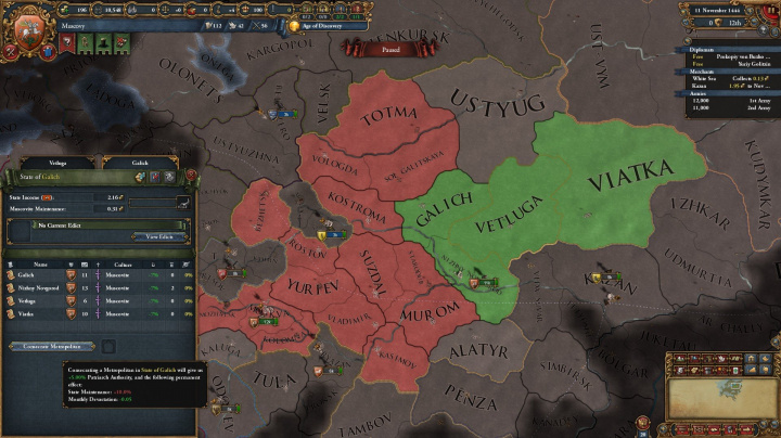 Europa Universalis IV si v příštím DLC pohraje s Ruskem, Sibiří a ortodoxní církví