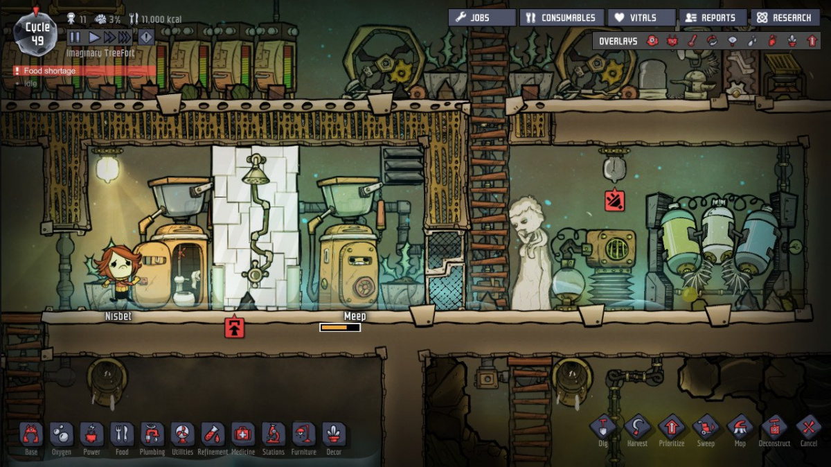 Simulace vesmírné kolonie Oxygen Not Included je pro odvážné hráče k mání na Steamu