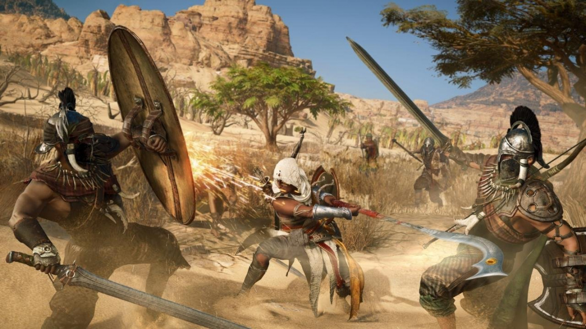 Ubisoft si do Assassin’s Creed Origins vysnil náročný, komplexní a spontánní soubojový systém